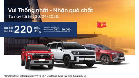 “Vui Thống Nhất - Nhận quà chất” cùng Hyundai Thành Công