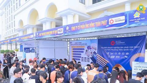 Ngày hội việc làm UTEHY 2026: Gần 6.000 cơ hội, 1.500 sinh viên được tuyển