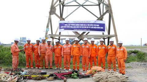 Điện lực Hải Phòng diễn tập ứng phó sự cố tại đảo Cát Bà