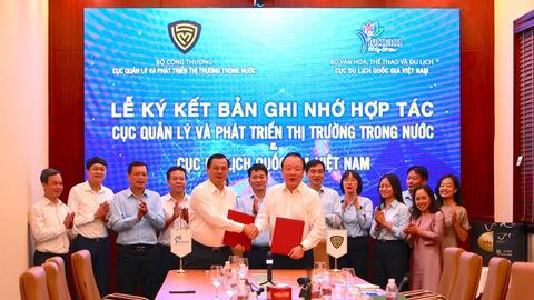 Cục Quản lý và Phát triển thị trường trong nước và Cục Du lịch Quốc gia Việt Nam ký kết hợp tác