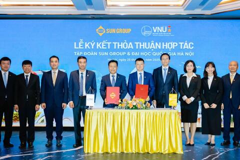 Sun Group đồng hành cùng Đại học Quốc gia Hà Nội trong đào tạo phát triển thế hệ trẻ