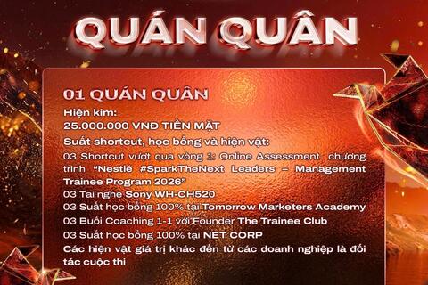 Hành trình Kinh doanh 2025: Tổng giá trị giải thưởng lên đến 1,7 tỷ đồng