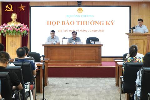 Họp báo thường kỳ Bộ Công Thương quý III/2025