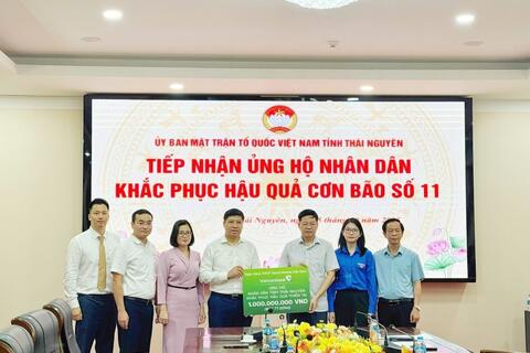 Vietcombank chung tay cùng đồng bào khắc phục hậu quả do thiên tai gây ra