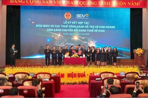 BIDV cùng ngành Thuế đồng hành hỗ trợ hộ kinh doanh chuyển đổi, bứt phá