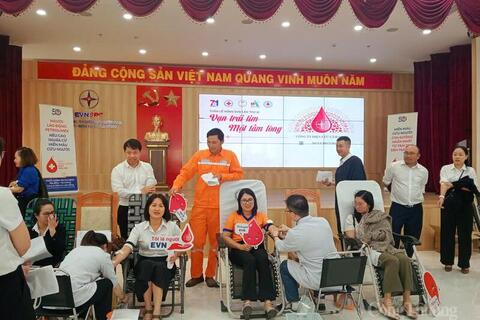 PC Lâm Đồng đóng góp 250 đơn vị máu qua Tuần lễ hồng EVN