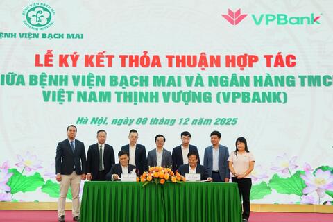 VPBank và Bệnh viện Bạch Mai tăng cường hợp tác chiến lược, chung tay nâng cao chất lượng y tế và an sinh xã hội