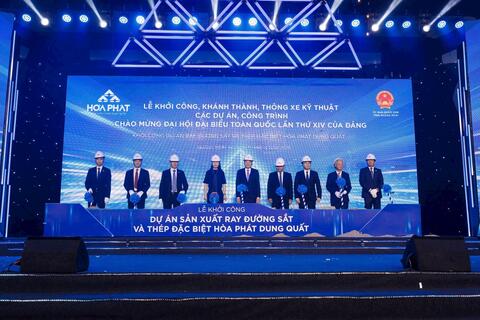 Hòa Phát khởi công Nhà máy sản xuất ray cao tốc và thép đặc biệt, sẵn sàng cung cấp vào các dự án trọng điểm