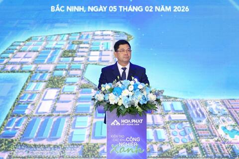 Hòa Phát khởi công dự án Khu công nghiệp Đồng Phúc quy mô hơn 3.700 tỷ đồng tại Bắc Ninh