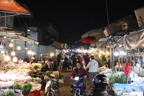 Hà Nội: Chợ hoa Quảng An nhộn nhịp, giá tăng cao dịp 8/3