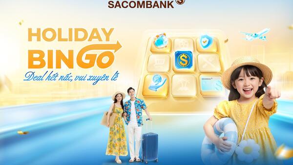 Thoải mái chi tiêu mùa lễ, SACOMBANK giảm giá, hoàn tiền và tặng voucher lên đến 1 triệu đồng