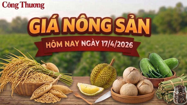 Giá nông sản hôm nay 17/4/2026: Đồng loạt giảm sâu