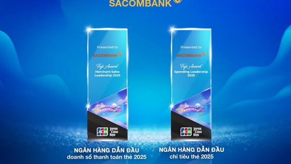 SACOMBANK dẫn đầu doanh số thanh toán và chi tiêu thẻ JCB năm 2025