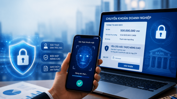 Giao dịch doanh nghiệp vượt hạn mức sẽ phải xác thực bảo mật nâng cao: Ngân hàng đồng loạt nâng cấp hệ thống theo quy định tại Thông tư 77/2025/TT-NHNN