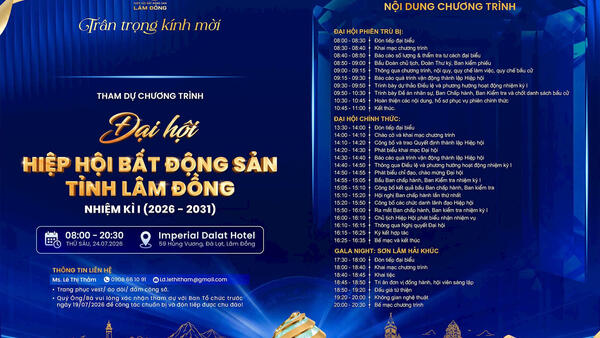 Đại hội Hiệp hội Bất động sản tỉnh Lâm Đồng: Cộng hưởng nguồn lực cho giai đoạn phát triển mới