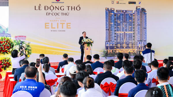 Vạn Xuân Group chính thức động thổ dự án Happy One Elite