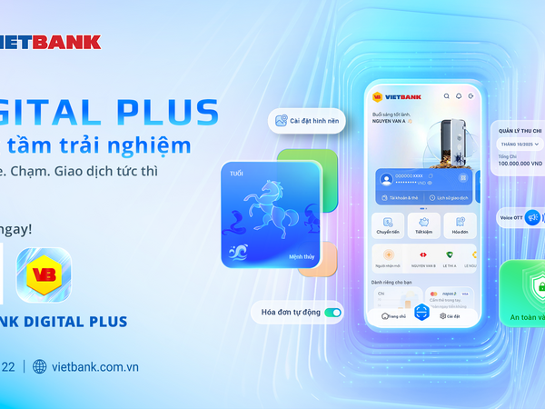 Vietbank Digital Plus - Ngân hàng số cho người dùng hiện đại