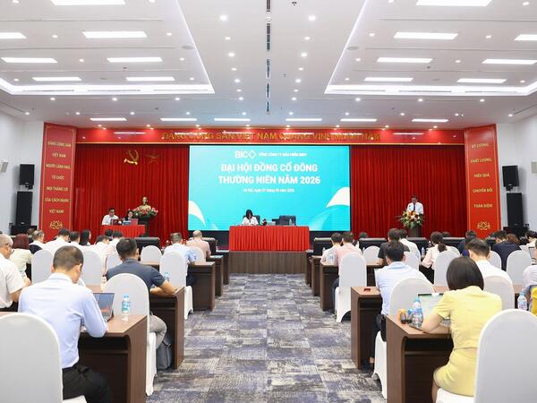 ĐHĐCĐ thường niên BIC 2026: Lợi nhuận tăng trưởng, chi trả cổ tức vượt kế hoạch