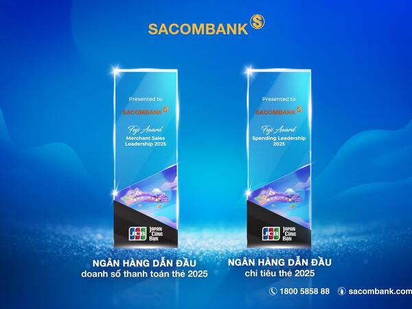 SACOMBANK dẫn đầu doanh số thanh toán và chi tiêu thẻ JCB năm 2025
