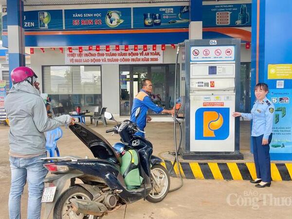 Quản lý thị trường Gia Lai tăng cường giám sát kinh doanh xăng E10