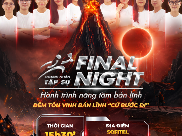 Chính thức mở đơn đăng ký Final Night Doanh Nhân Tập Sự 2026: Đêm tôn vinh bản lĩnh "cứ bước đi"