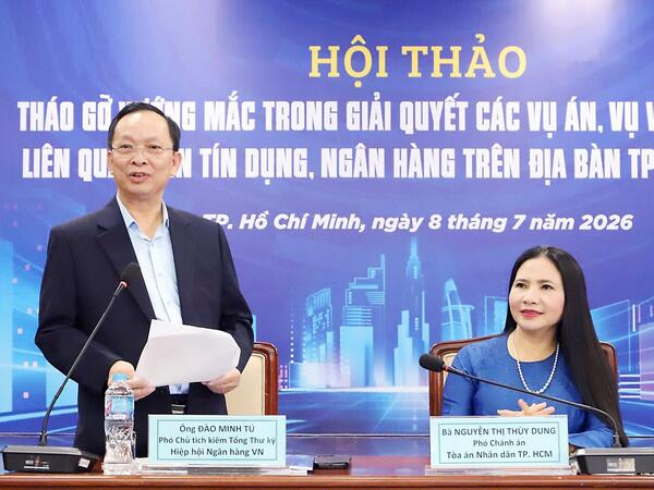 Đẩy nhanh tháo gỡ vướng mắc trong giải quyết các vụ án tín dụng, ngân hàng tồn đọng
