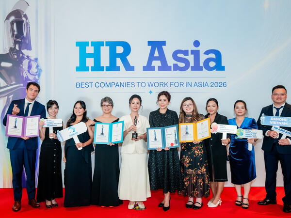 Danone Việt Nam được vinh danh với bốn giải thưởng tại HR Asia Awards 2026