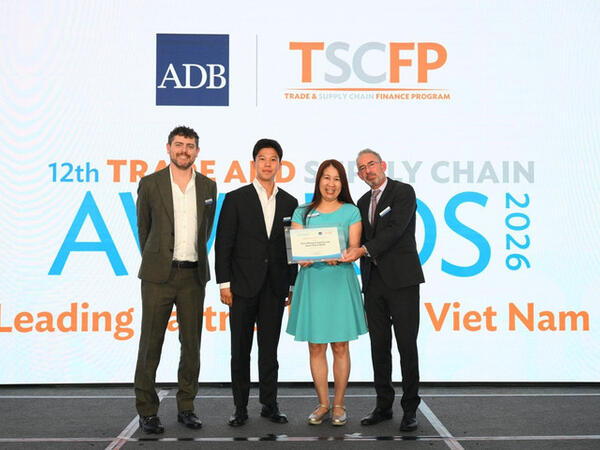 ADB vinh danh TPBank là Ngân hàng đối tác hàng đầu tại Việt Nam về tài trợ thương mại