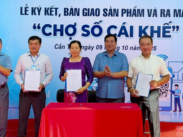 Cần Thơ ra mắt mô hình Chợ số Cái Khế, kết nối tiểu thương