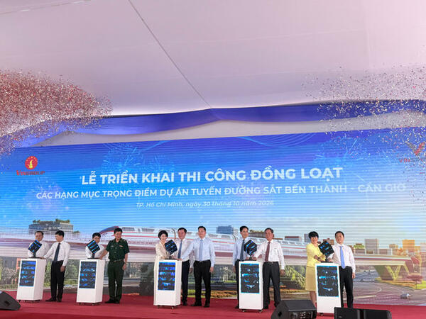 Vinspeed tăng tốc thi công tuyến đường sắt tốc độ cao Bến Thành - Cần Giờ
