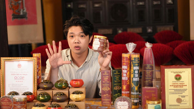 TikTok Shop: Hơn 4.000 đơn hàng nhang, trầm Huế 'chốt' trong 1 ngày