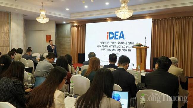 Lấy ý kiến dự thảo Nghị định hướng dẫn Luật Thương mại điện tử