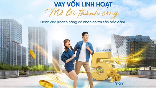 BAOVIET Bank cho vay ưu đãi với lãi suất từ 5%/năm