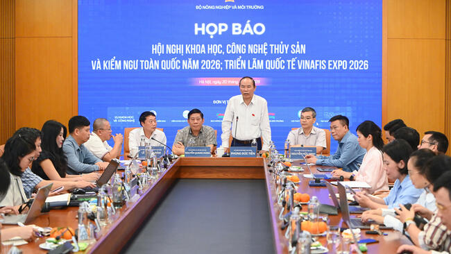 Sắp diễn ra Hội nghị khoa học, công nghệ ngành thủy sản năm 2026