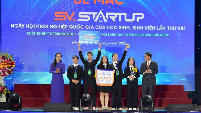 Phú Thọ có giải Nhất quốc gia Cuộc thi HS, SV với ý tưởng khởi nghiệp