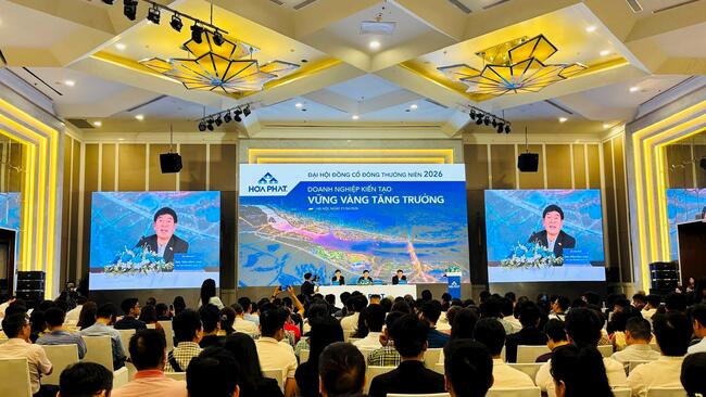 ĐHĐCĐ Hòa Phát: Mục tiêu doanh thu năm 2026 cao kỷ lục, lãi hơn 9.000 tỷ đồng trong quý I