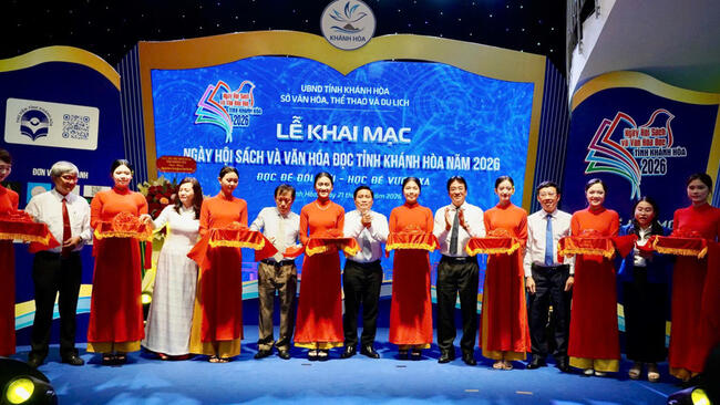 Khai mạc Ngày hội Sách và Văn hóa đọc tỉnh Khánh Hòa 2026