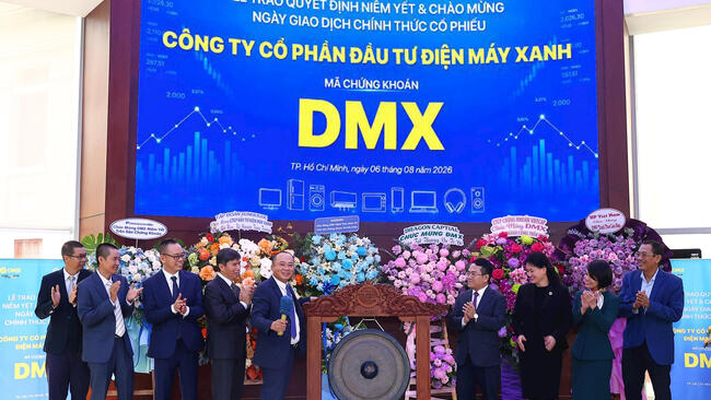 Cổ phiếu DMX chính thức niêm yết HOSE, vốn hóa đạt hơn 101.000 tỷ đồng