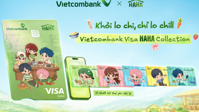 Vietcombank đồng đầu tư Quán Nhà Haha, đưa dàn nghệ sĩ lên bộ sưu tập thiết kế thẻ độc quyền
