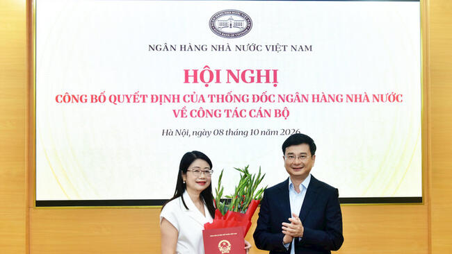 Ngân hàng Nhà nước bổ nhiệm Phó Giám đốc Sở Giao dịch