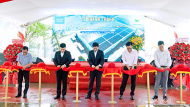 WATACO bàn giao hệ thống điện mặt trời áp mái hơn 1.130 kWp cho AMANN Việt Nam