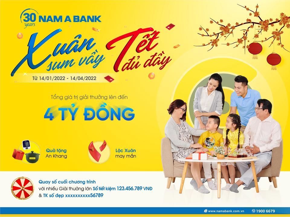 Giao dịch đầu năm nhận ngay lì xì từ Nam A Bank - Ảnh 1