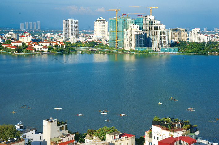 Diện mạo quận Tây Hồ ngày càng văn minh, hiện đại. Ảnh: Thanh Hải