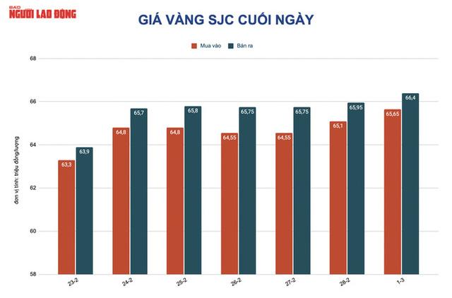 Giá vàng hôm nay 2-3: Vàng SJC lại nhảy vọt lên 67 triệu đồng/lượng  - Ảnh 2.