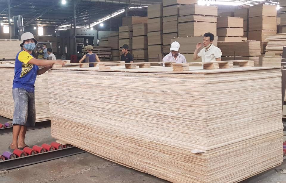 Sản xuất hàng gỗ dán của một doanh nghiệp Việt Nam. Ảnh: Trần Dũng