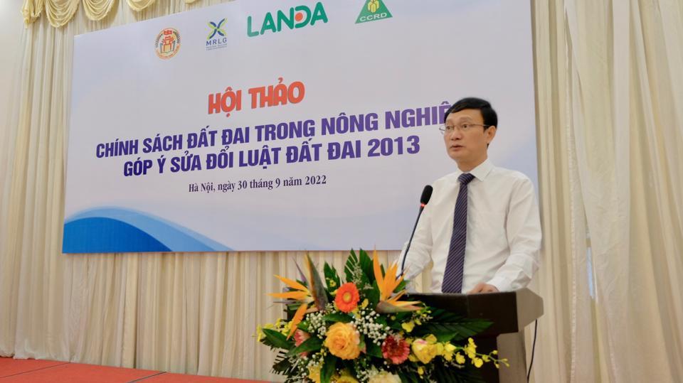 PGS.TS Phạm Minh Anh phát biểu khai mạc hội thảo. Ảnh: Lâm Nguyễn.