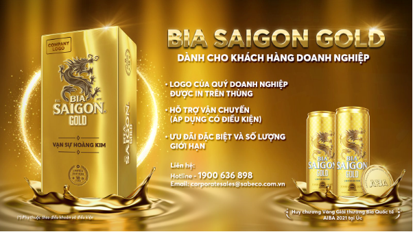 Bia Saigon Gold tung ưu đãi đặc biệt đón năm mới vạn sự hoàng kim - Ảnh 2.