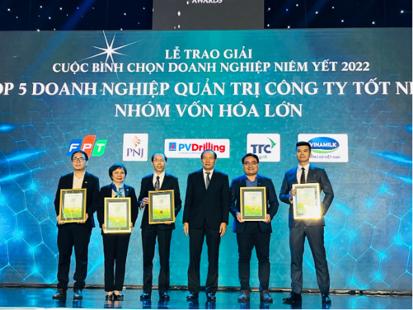 PNJ góp mặt trong top 5 doanh nghiệp niêm yết quản trị tốt năm 2022 - Ảnh 1.