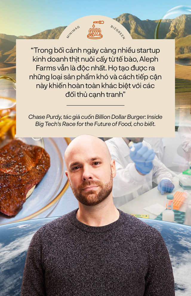 Aleph - Startup thịt nuôi cấy thí nghiệm nức tiếng Israel: Được Leonardo DiCaprio rót vốn, tự tin giúp ngành công nghiệp thịt tiết kiệm 2 năm nuôi bò, dự tính sản xuất hàng triệu pound bít tết mỗi năm - Ảnh 3.