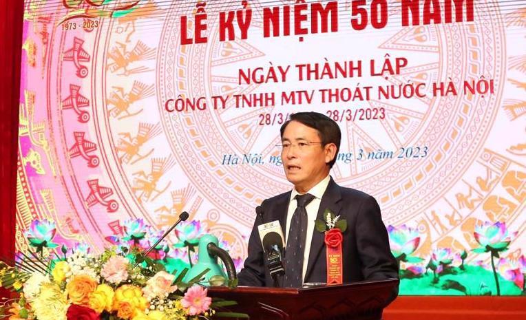 Phó Chủ tịch UBND TP Nguyễn Trọng Đông phát biểu tại buổi lễ.